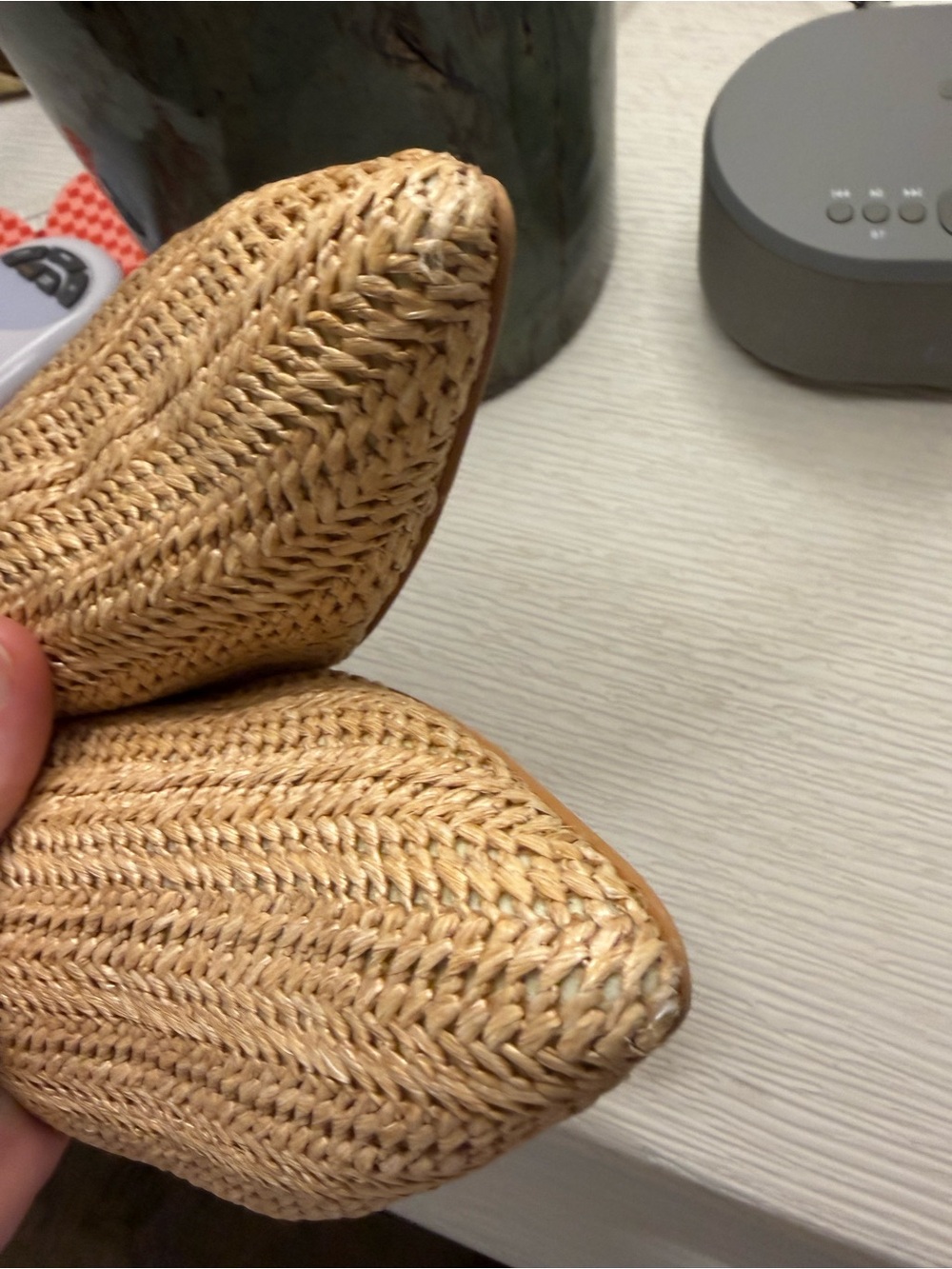 Dolce Vita Tan Woven Pointed Mules - Picture 4 of 5